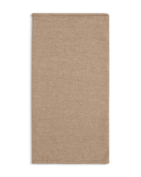 Packshot of knit neck gaiter in the white background