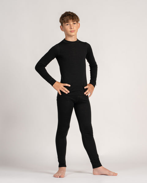 Kids' 250 Merino Pants Black