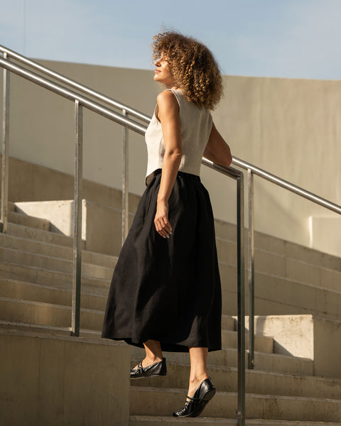 Linen Maxi Skirt Sophia