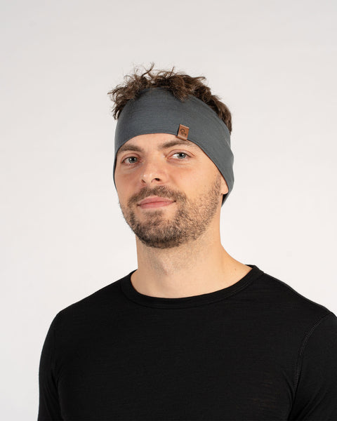 Men's Wide Headband Perfect Gray