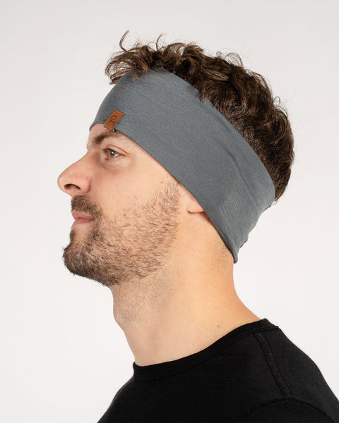 Men's Wide Headband Perfect Gray