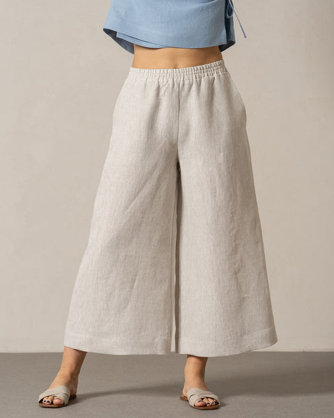 Linen Culottes Lana Natural