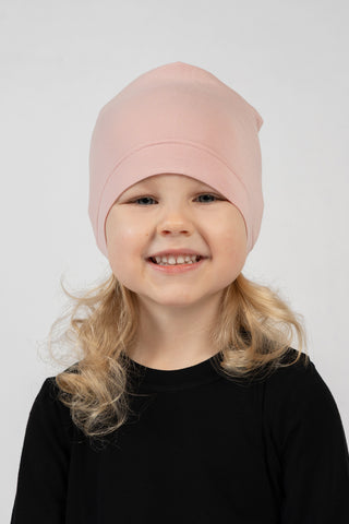 Kids' Soft Bamboo Beanie Hat - 2-6Y / Pink