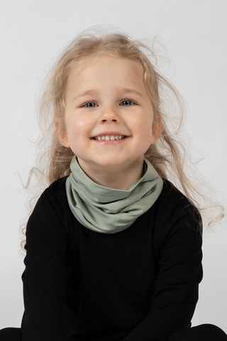 Kids' Soft Bamboo Neck Gaiter - One Size / Green