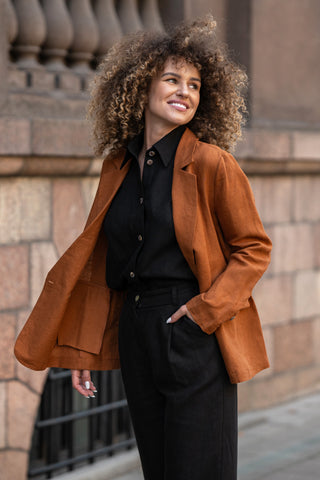 Suit Jacket Quin - XS / Almond Brown