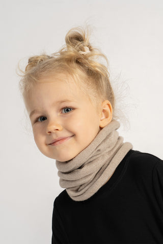 Kids' Snood Neck Gaiter - One Size / Creamy Beige