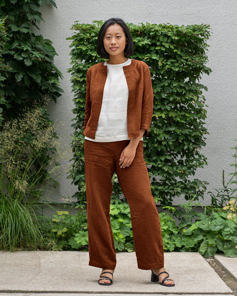 Linen Relaxed Blazer Eden
