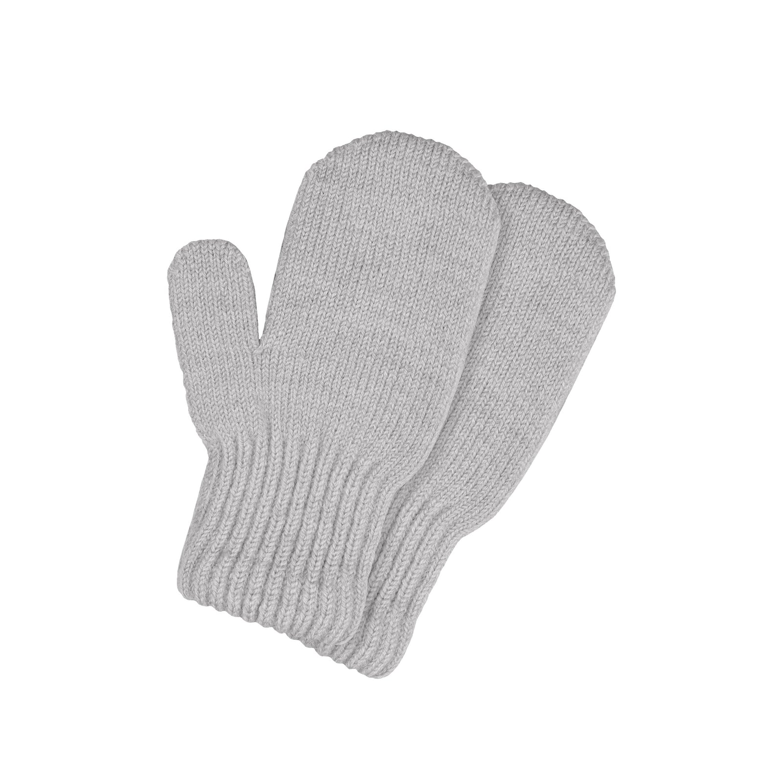 Pink baby merino wool mittens with ribbed cuffs, knitted in classic design for warmth and comfort by menique