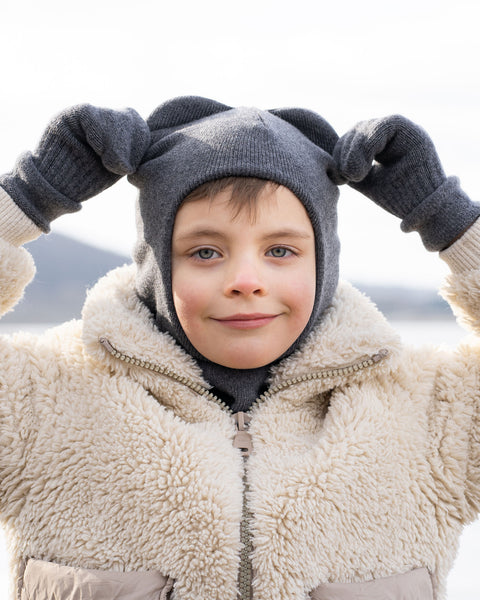 Kids Knitted Balaclava &amp; Gloves 2-Piece Set