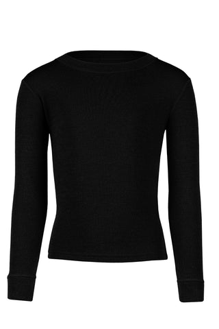 Kids' 250 Thermal Long Sleeve Crew Black - 1-2Y / Black