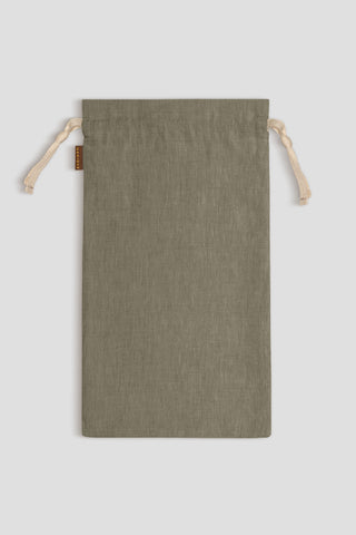 Sustainable Linen Bread Bag - Medium Bread / Stone Green