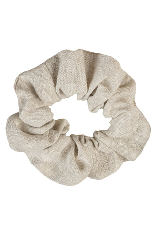 Linen Hair Scrunchie - One Size / Natural