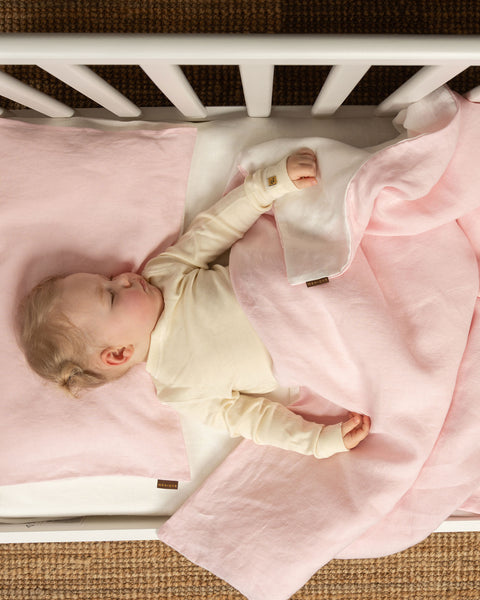 Linen Kids' Pillowcase Cloudy Blue