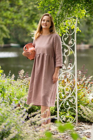 Smock Dress Lucy Faded Rose - XS / Faded Rose
