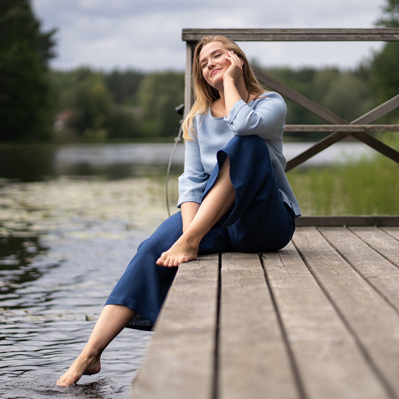 Linen Culottes Lana Natural