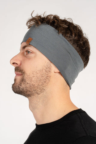 Men's Wide Headband Perfect Gray - One Size / Perfect Gray