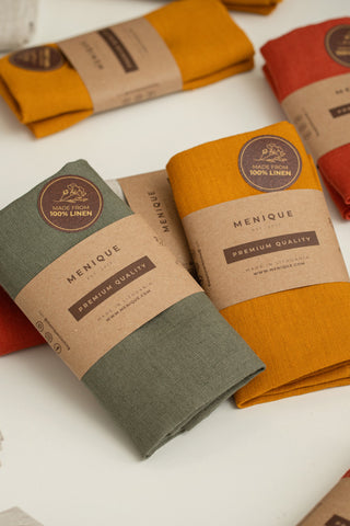 Linen Napkins Set - 2-Pack / Stone Green