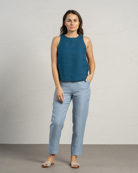 High Neck Top Nina Cobalt Blue