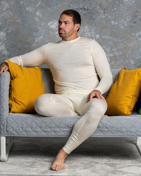 menique Men's Merino 160 Pants Natural Color 