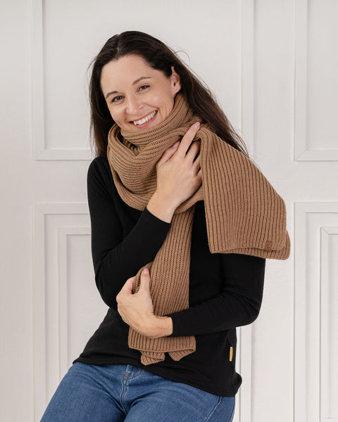 Women's Knit Thick Scarf Merino