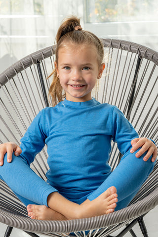 Kids' 160 Thermal Long Sleeve Crew Light Blue - 1-2Y / Light Blue