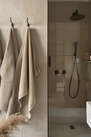 Waffle Bath Towel - Sand Brown