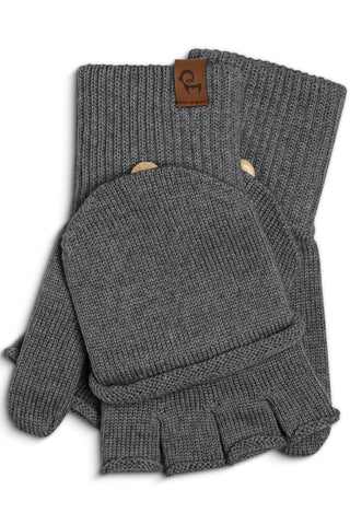 Premium Convertible Gloves For Men - One Size / Dark Gray