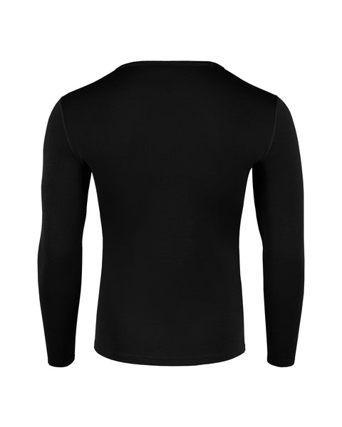 Men's 250 Thermal Long Sleeve Crew Black Back