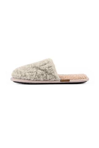Women's Cozy Wool Fluffy Slippers - W6.5-8 / Light Gray