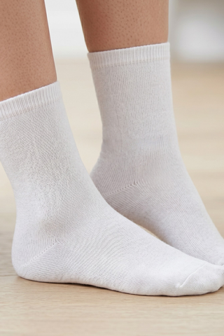 Women’s Cotton Socks - One Size / White